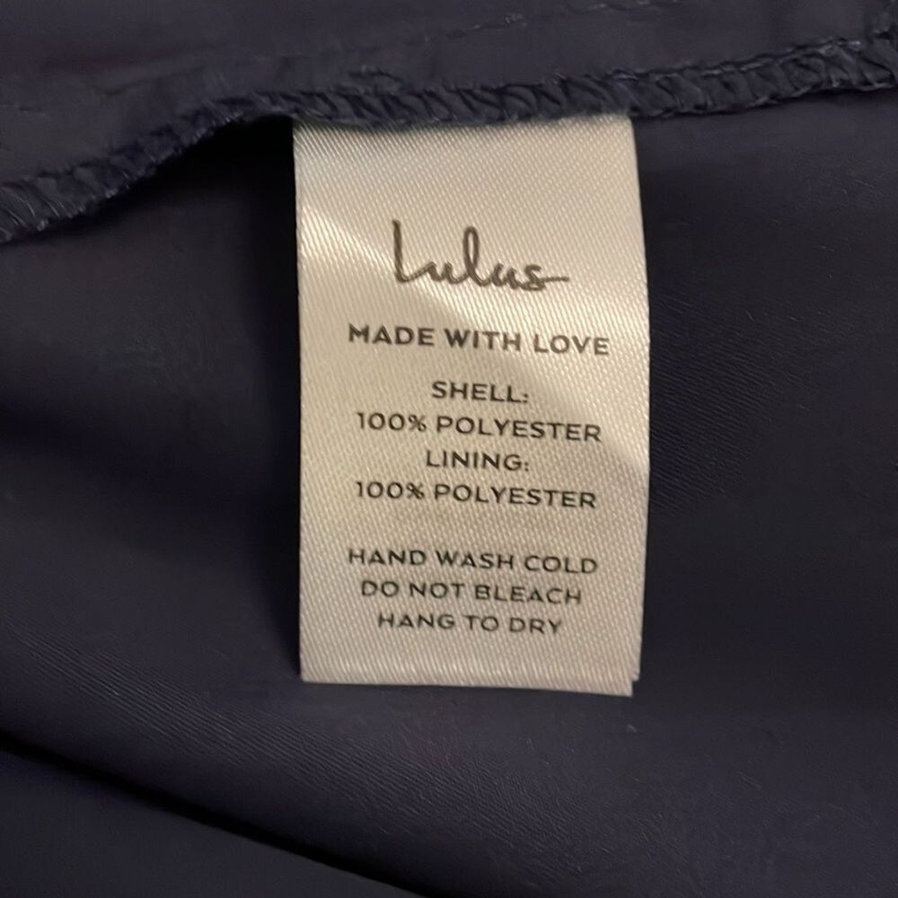 Lulu's Blue Cocktail Dress Womens Size XL Law of Attraction One-Shoulder NWT - Picture 8 of 14